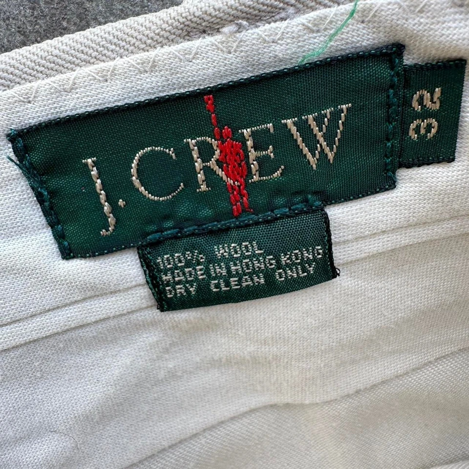 Pantalón crema formal 100 % lana J Crew  Foto 3 de 4