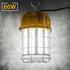 60W LED High Bay Temporary Work Light Job Site Indoor Outdoor Damp Area Lighting