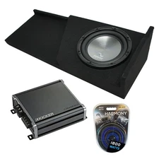 2007-2013 Chevy Silverado Ext Cab Truck Harmony A102 Single 10 Sub Box & CXA8001