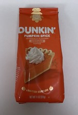NEW Dunkin' Donuts Pumpkin Spice 11oz Ground Coffee BB 9/25