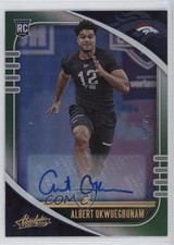 2020 Absolute Signatures Green Spectrum 15/25 Albert Okwuegbunam #104 Auto 0w94