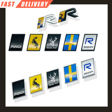 Swedish Moose Black Test Emblem Metal Badge Decal for Volvo GENUINE UK SELL