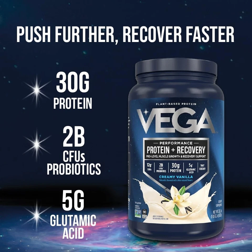 Proteína Vega Sport Vegana en Polvo + Recuperación - 30g Proteína Vegetal por Porción... Foto 3 de 4