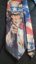 VTG Ralph Marlin Uncle Sam 1996 Made In The USA Polyester
