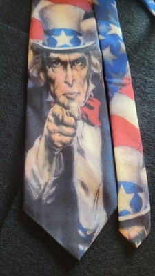VTG Ralph Marlin Uncle Sam 1996 Made In The USA Polyester