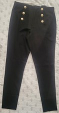 BNWT Elie Tahari Black Pull On Pants Size M Designer