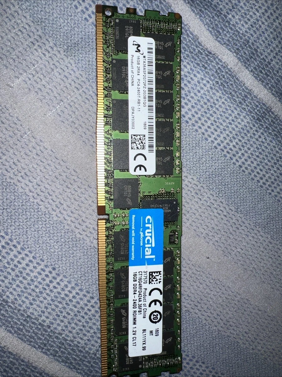 Crucial PC4-19200 (DDR4-2400) Bus Speed UDIMM Computer Memory (RAM
