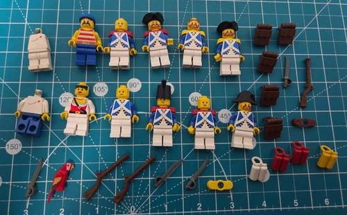 Vintage LEGO Imperial Soldiers Pirates Space Lot Authentic With Accessories