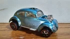 1967 Hot wheels Redline Aqua Teal  Custom Volkswagen Sunroof Beetle WHITE int.