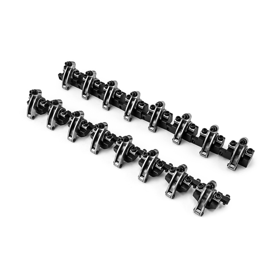 Chevy BBC 454 Shaft Mount 1.7 Ratio DNA® Stainless Steel Roller Rocker ...