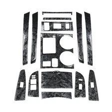 For Toyota Highlander  Wood Grain Mahogany Style Decoration Accessories Stickers