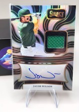 2025 Panini Select ⚾ Jacob Wilson #AM-JW Silver Holo Patch Auto /99 Athletics