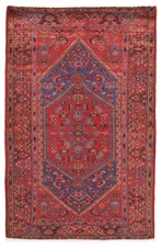 4'3" x 6'8" Traditional Vintage Hand Knotted Oriental Carpet Wool Area Rug