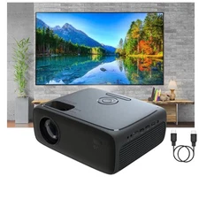 Onn HD 1080p LCD Home Theater Projector Streaming Ready, 32"- 210" image size