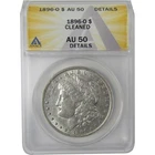 1896 O Morgan Dollar AU 50 Details ANACS Silver $1 Coin SKU:I18960
