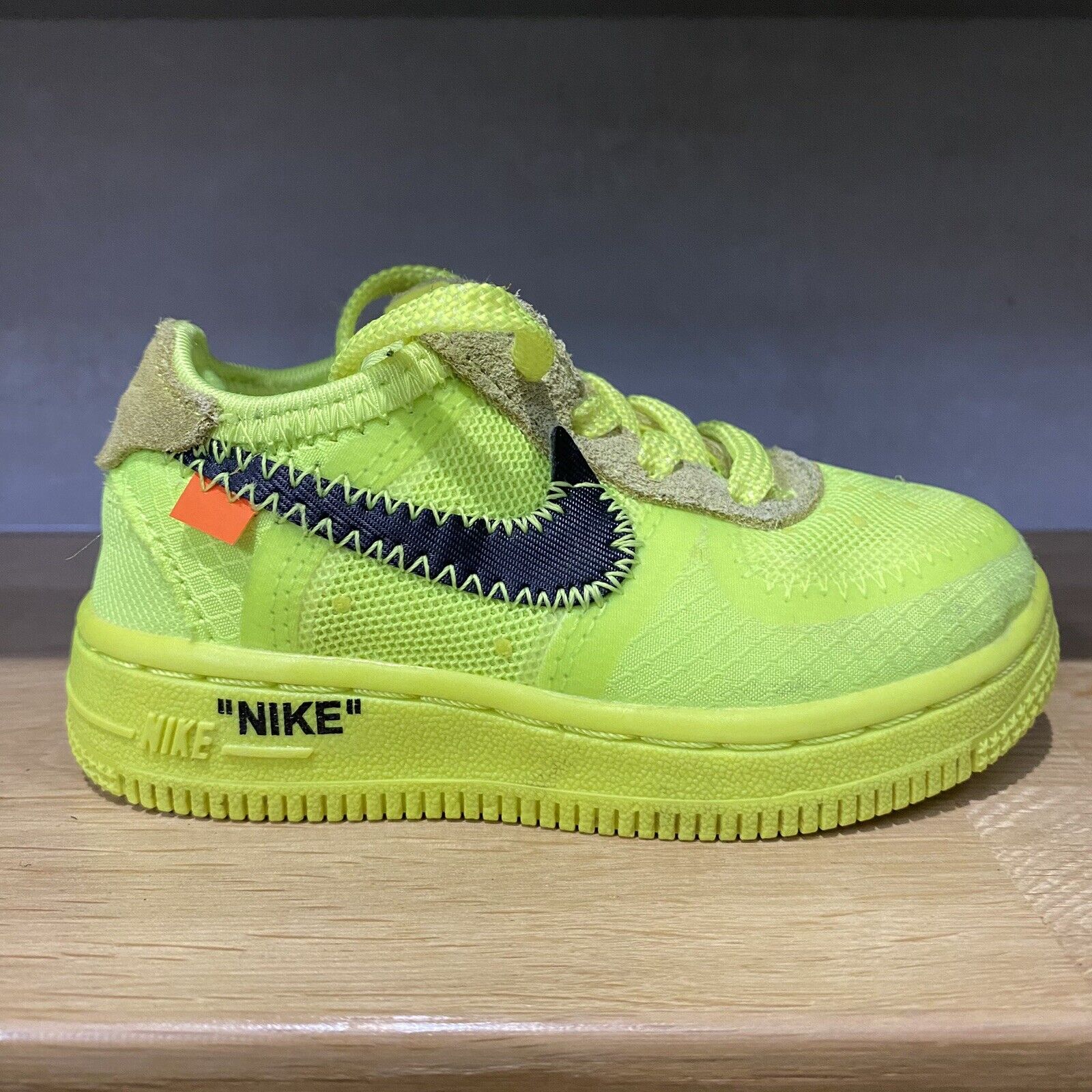 ? Nike Air FORCE 1 OFF WHITE Volt Virgil Abloh Jordan Baby Toddler TD Shoes  ? | eBay