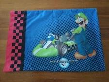 Mario Kart Official Nintendo WII Standard Pillow Case Mario & Luigi Eat My Dust
