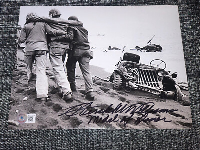 HERSHEL WILLIAMS SIGNED AUTO 8X10 PHOTO MEDAL OF HONOR IWO JIMA BECKETT BAS COA