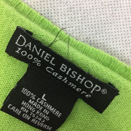 Daniel Bishop 100% Cashmere Sweater Womens Large Button Up Front Bling Buttons - Picture 4 of 12