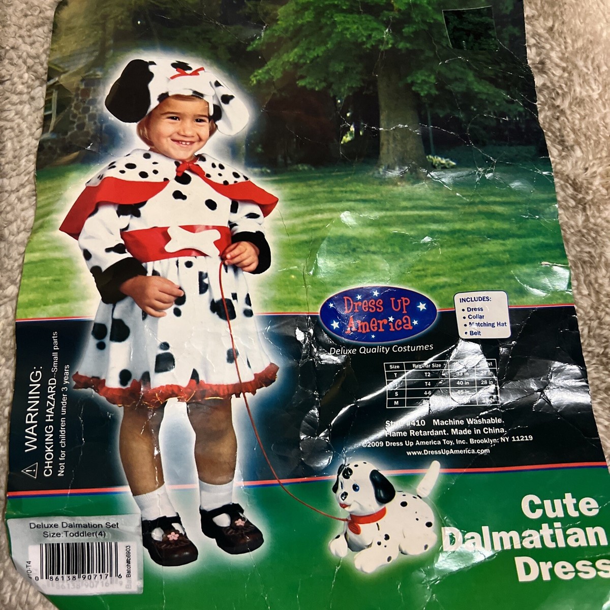Cute Dalmatian Dress costume Size 4 | eBay