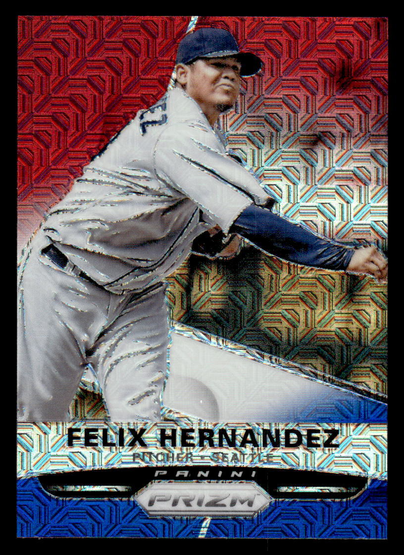 2015 Panini Prizm - Felix Hernandez #66 Mariners - Red/White/Blue