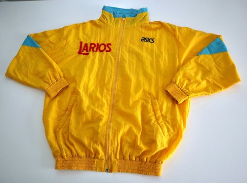 CLUB LARIOS 80s ASICS Training Football Jacket L Spain Vintage Windbreaker - Picture 4 of 10