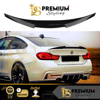 Spoiler Stivale Posteriore Bmw Serie 4 Coupè F32 Stile M4 Ala Labbro Nero Lucido 2013-2020