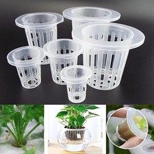 50PCS Hydroponics Plant Grow Net Cup Mesh Pot Basket Mesh Aeroponic Aquaponic AU — image 3