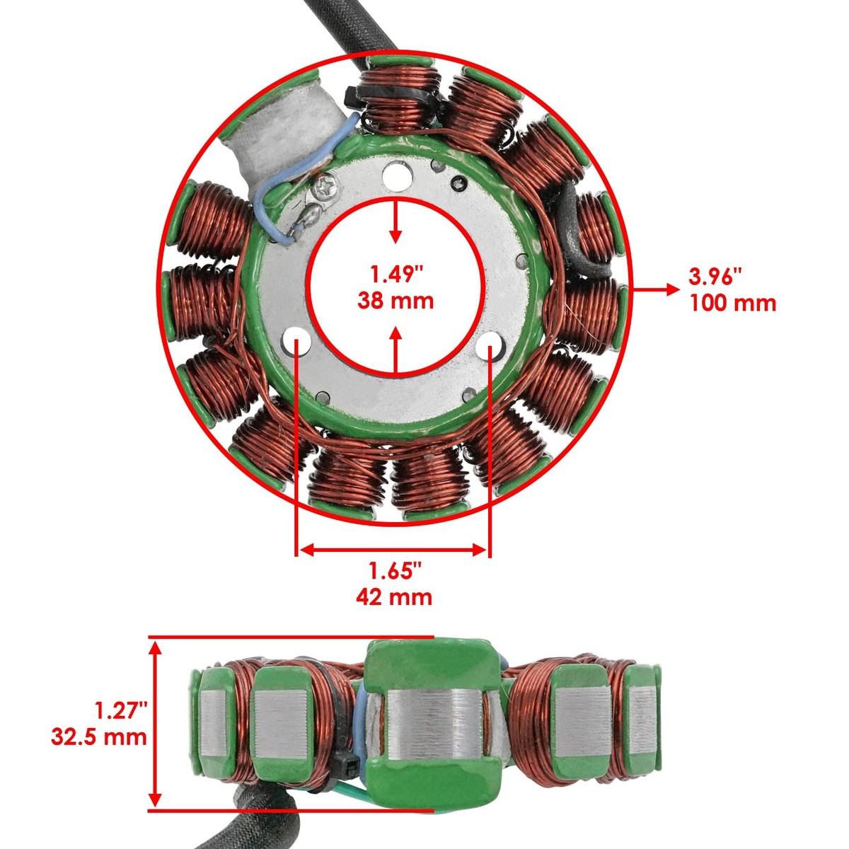 1985-1987 Honda Big Red 250 ATC250ES ATC250SX Stator | Mitsuba 13