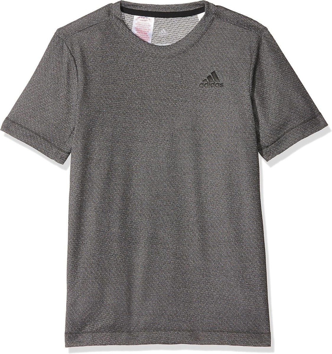 adidas boys training knit t-shirt, chalk white black, 116 UK