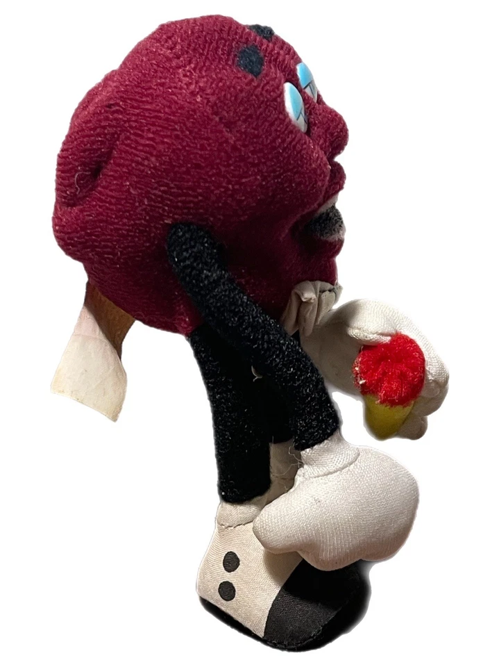 Vintage 1988 Applause Poseable Bendable California Raisins Doll 7” Hardee’s - Image 2 of 4