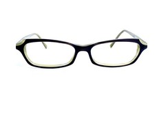 Jean Lafont Black Beige Rectangle Oval Eyeglasses France Norma 033 50 14 142