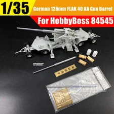 1/35 German 128mm FLAK 40 Tank Metal Gun Barrel+Ammo Box for HobbyBoss 84545