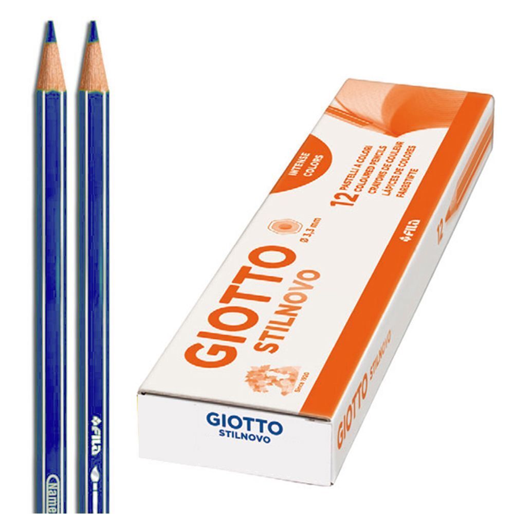 PASTELLI GIOTTO STILNOVO 12 PZ BLU GIOTTO - 3740.17 GIODICART