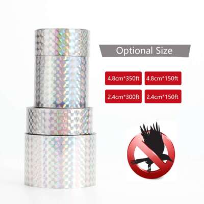 Reflective Scare Tape - 150-350ft Deterrent Tape To Repel Birds, Woodpeckers & Geese