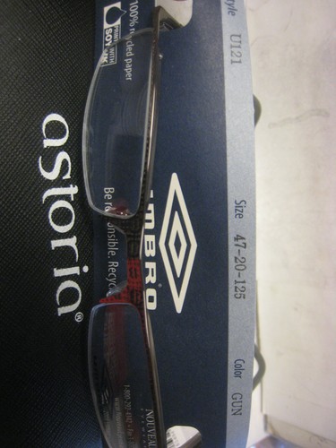 MARCO GAFAS UMBRO U121 GUNMETAL 47-20-125 DEMOSTRACIÓN CON ESTUCHE NEGRO GENÉRICO - Imagen 2 de 5
