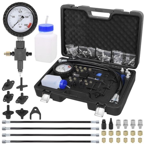 Master Common Rail Diesel High Pressure Tester Gauge Kit & Injector Pipe Blanks - Picture 1 of 13