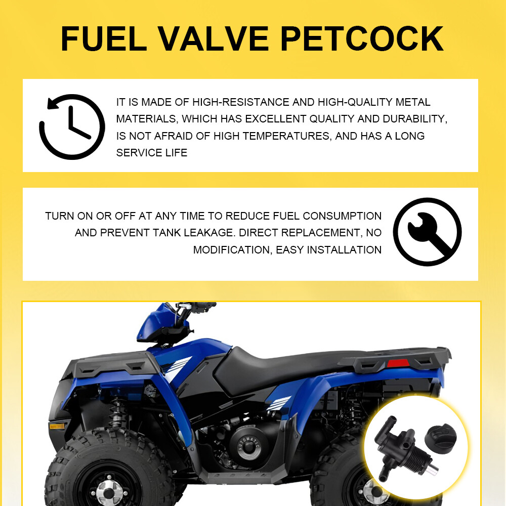 Valvola Di Intercettazione Del Carburante Petcock Per Polaris Magnum Scrambler 500 7052190 1997 2001