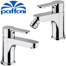 MISCELATORE PAFFONI BLU RUBINETTO LAVABO BIDET DOCCIA VASCA CUCINA PARETE CROMO