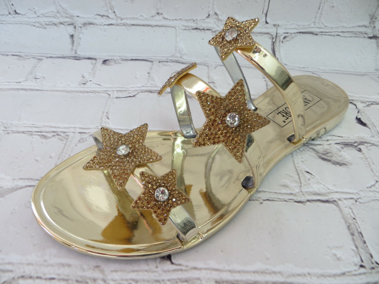 PANTOFOLA D’ORO Sandalo Jelly ""Napoli"" donna slide triple cinturini slip on con stelle Ann Altro