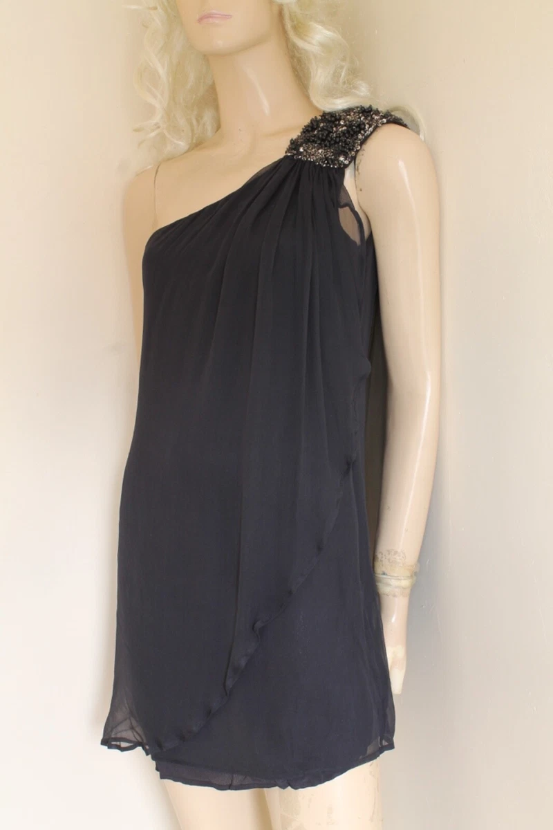 open lace back dress French Connection One Shoulder Dress - Neon Rose main image 1