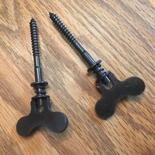 1 pair 14 Folding Ear Cheekblock Screws for Grand/Baby Grand Piano, Black Oxide