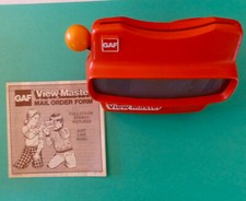 1978 GAF VIEWMASTER WITH ROUND ORANGE BALL KNOB MAIL ORDER FORM