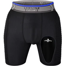 Exxact Sports Youth Baseball Sliding Shorts with Soft Athletic Cup Breathable