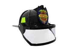 Adult Child Fire Chief Firefighter Fireman Helmet with Visor Costume