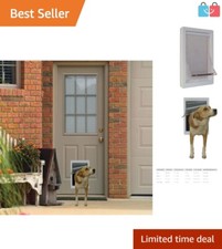 Designer Dog Door - Weatherproof Plastic with Easy Installation for Medium Pets