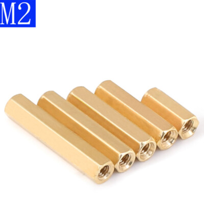 M2 Female Brass Hex Column Standoff Support Spacer Pillar For PCB Board