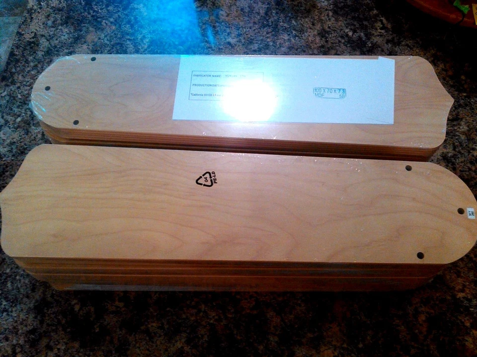 Lote Atacado - 10 Pacotes de Lâminas de Ventilador de Teto de Substituição -52" - Bordo - Imagem 2 de 2