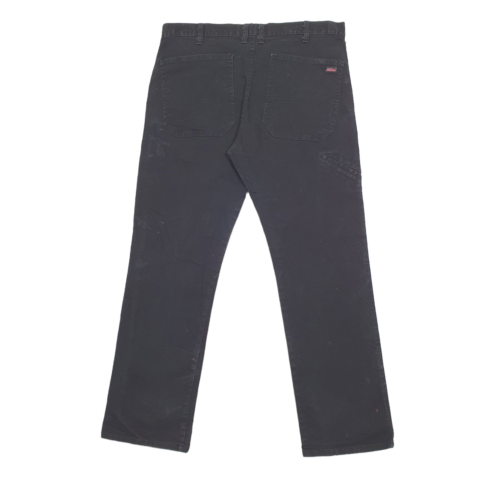 DICKIES Chino Trousers Cotton Black Mens W36 L31 image 4
