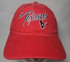 Reebok NFL Team Apparel Houston Texans Red Cap Hat Adjustable Unisex Gently Used